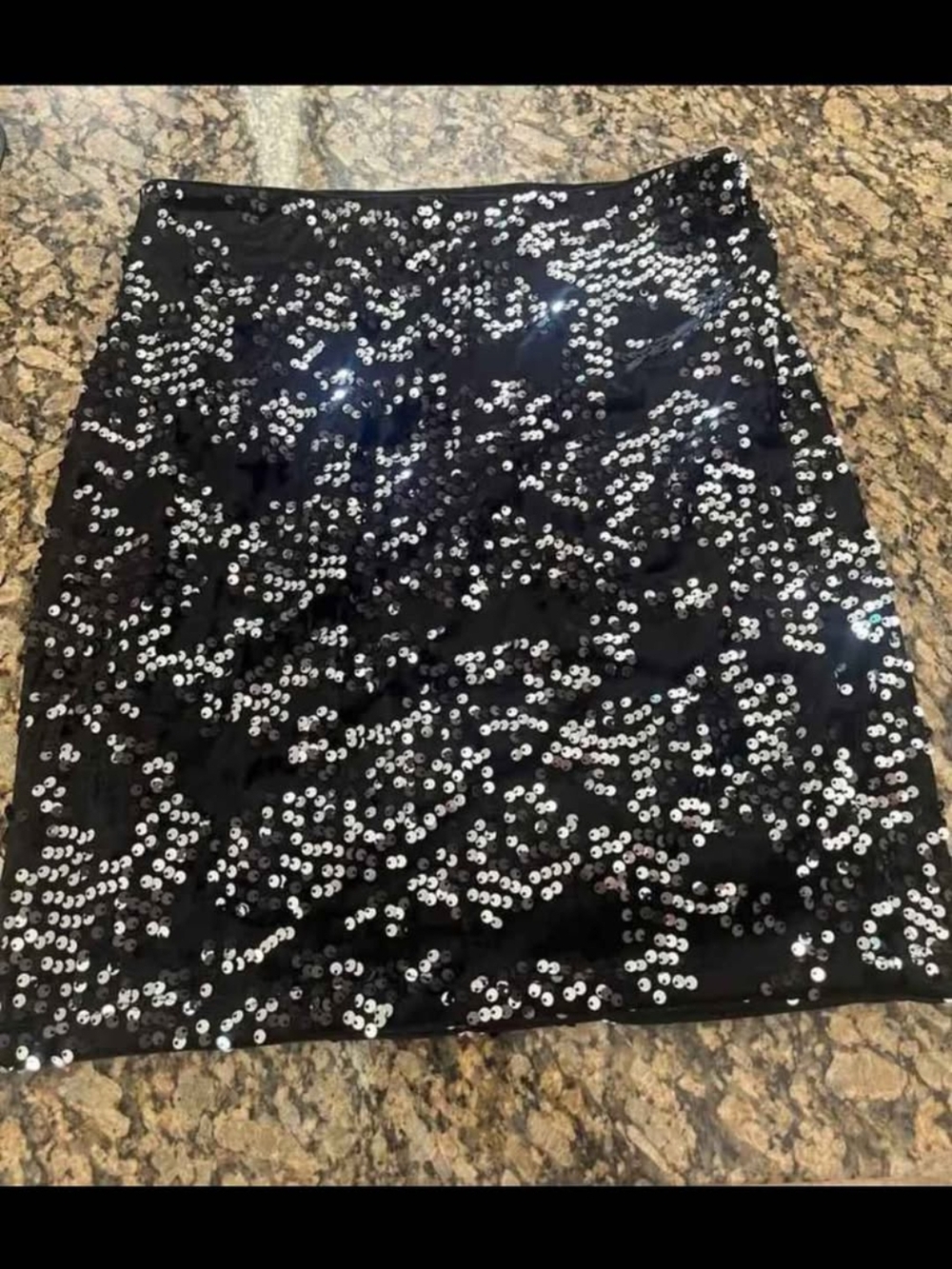 Black Sequin Mini Skirt - Sparkle Party Skirt